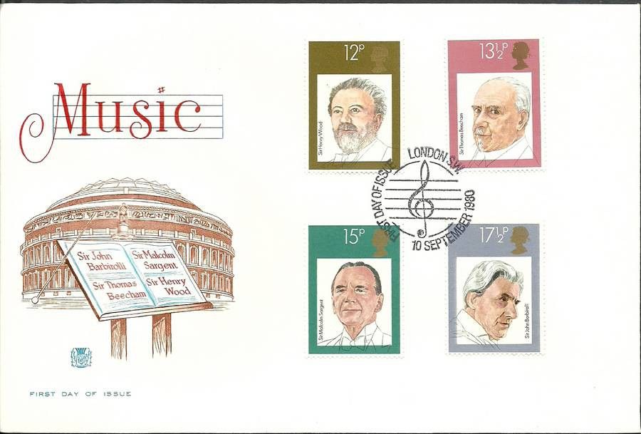 Znaczek Wielka Brytania 1980 Mi 846-849 FDC