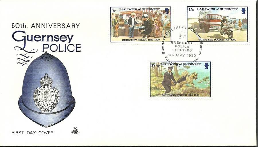 Znaczek Guernsey 1980 Mi 206-208 FDC