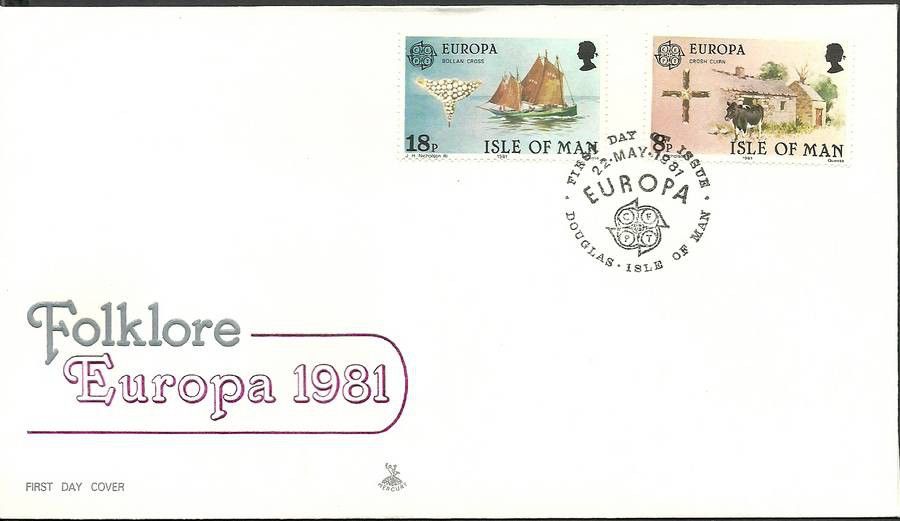 Znaczek Wyspa Man 1981 Mi 187-188 FDC