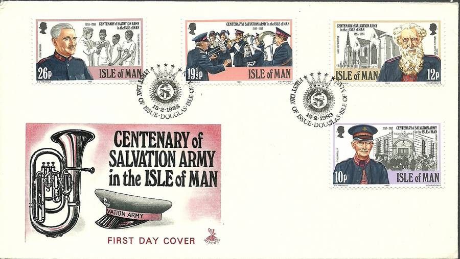 Znaczek Wyspa Man 1983 Mi 236-239 FDC