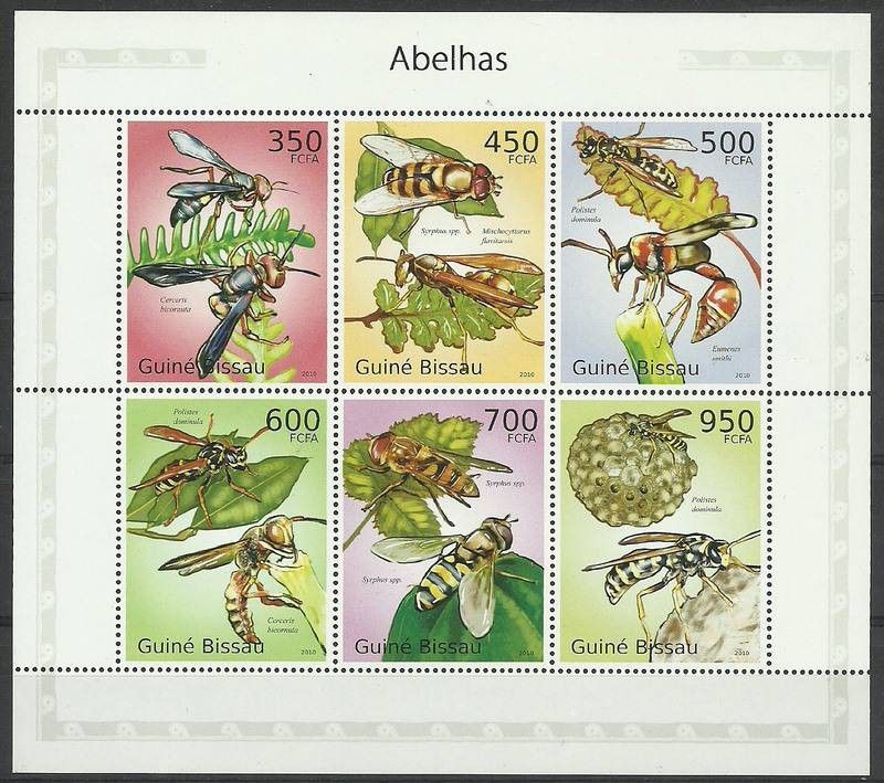 Znaczek Gwinea Bissau 2010 Mi ark 5057-5062 Czyste **