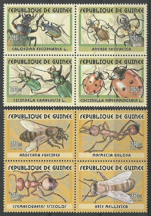 Znaczek Gwinea 2001 Mi 3366-3373 Czyste **