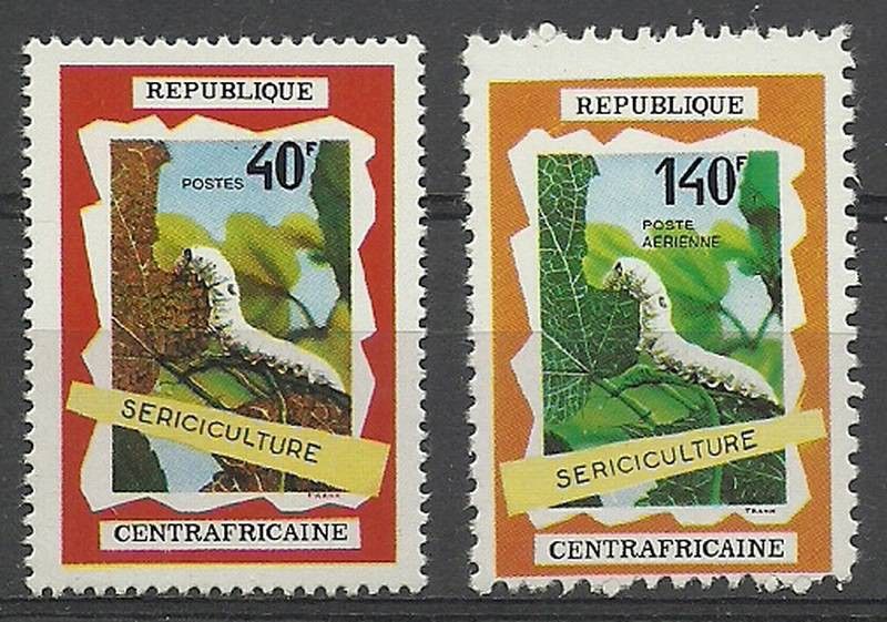 Znaczek Republika Środkowoafrykańska 1970 Mi 211-212 Czyste **