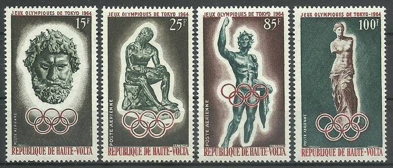 Znaczek Burkina Faso 1964 Mi 148-151 Czyste **