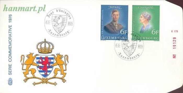 Znaczek Luksemburg 1976 Mi 922-923 FDC