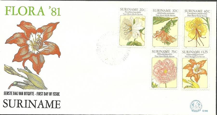 Znaczek Surinam 1981 Mi 929-933 FDC