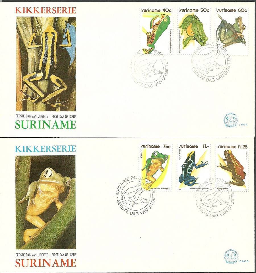 Znaczek Surinam 1981 Mi 948-953 FDC