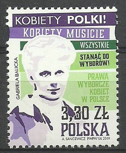 Znaczek Polska 2019 Mi 5179 Fi 5029 Czyste **