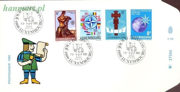 Znaczek Luksemburg 1983 Mi 1070-1073 FDC