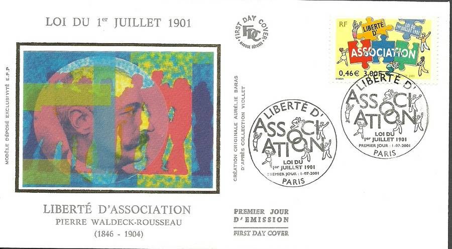 Znaczek Francja 2001 Mi S3544 FDC