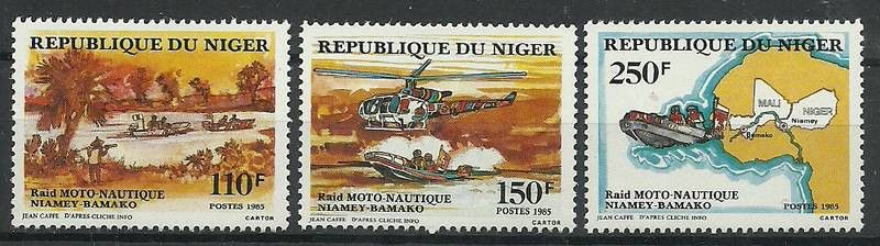 Znaczek Niger 1985 Mi 956-958 Czyste **