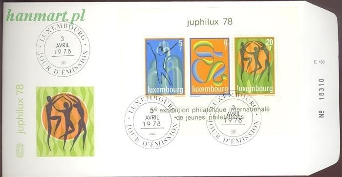 Znaczek Luksemburg 1978 Mi bl 12 FDC