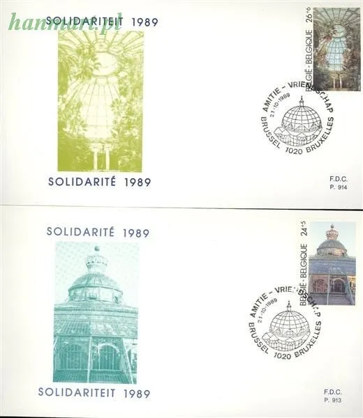Znaczek Belgia 1989 Mi 2392-2395 FDC