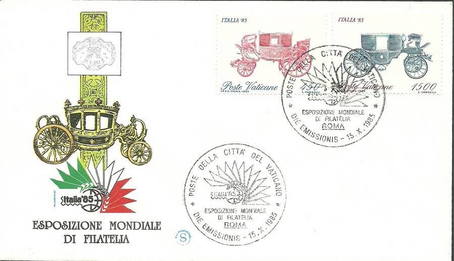 Znaczek Watykan 1985 Mi 880-881 FDC