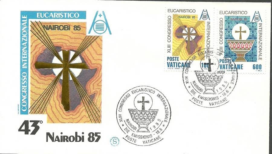 Znaczek Watykan 1985 Mi 876+878 FDC