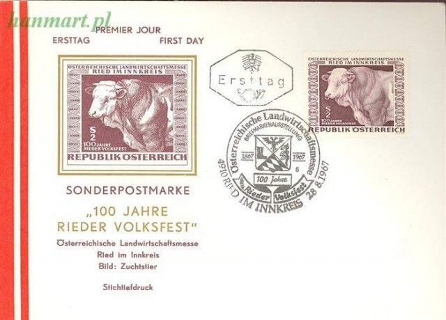 Znaczek Austria 1967 Mi 1244 FDC