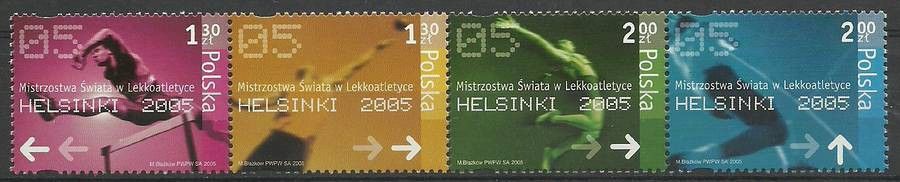 Znaczek Polska 2005 Mi 4200-4203 Fi 4050-4053 Czyste **
