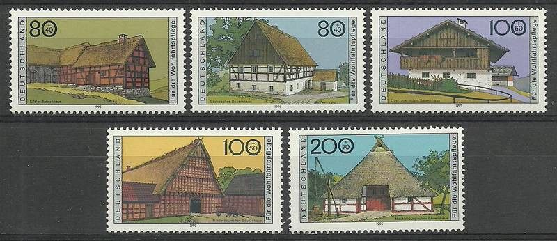 Znaczek Niemcy 1995 Mi 1819-1823 Czyste **