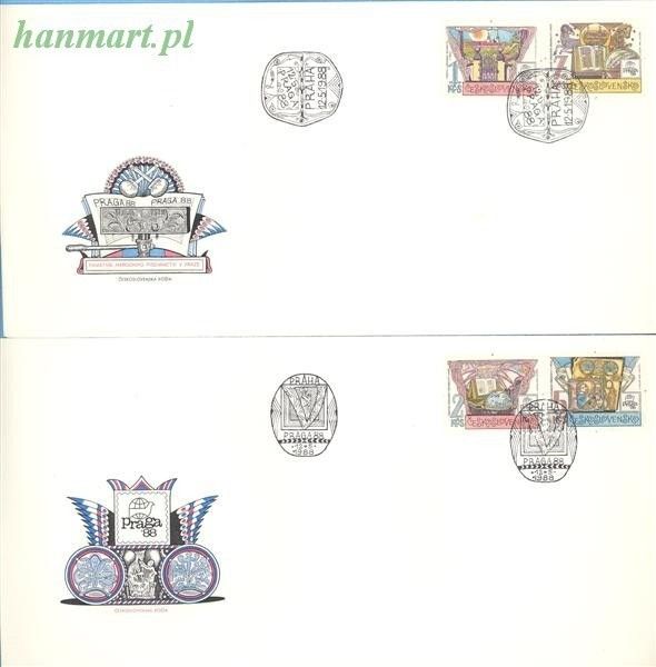 Znaczek Czechosłowacja 1988 Mi 2957-2960 FDC