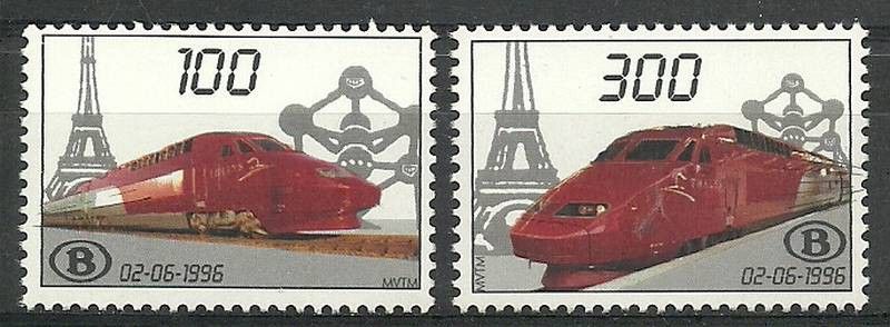 Znaczek Belgia 1996 Mi trv 1-2 Czyste **