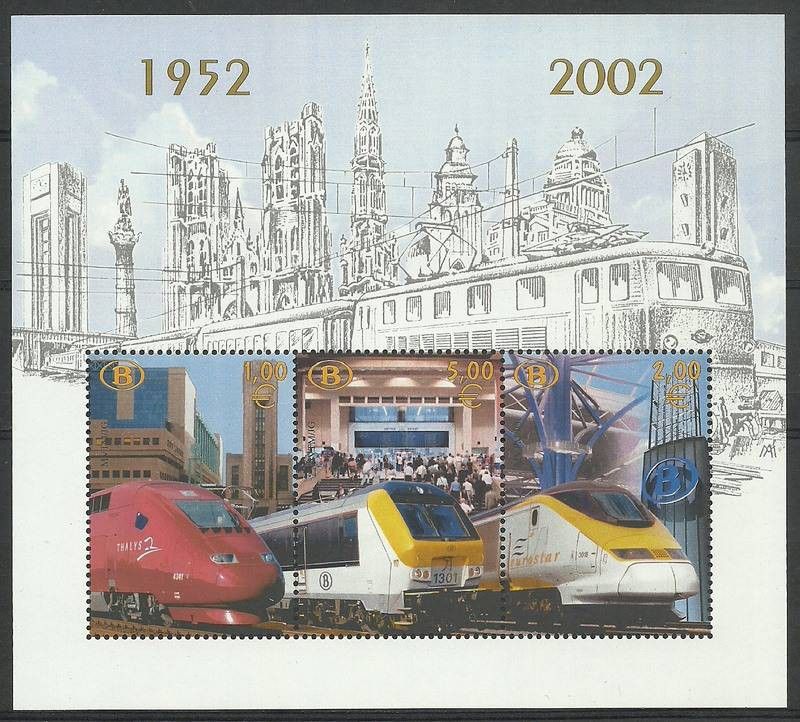 Znaczek Belgia 2002 Mi trv bl 4 Czyste **