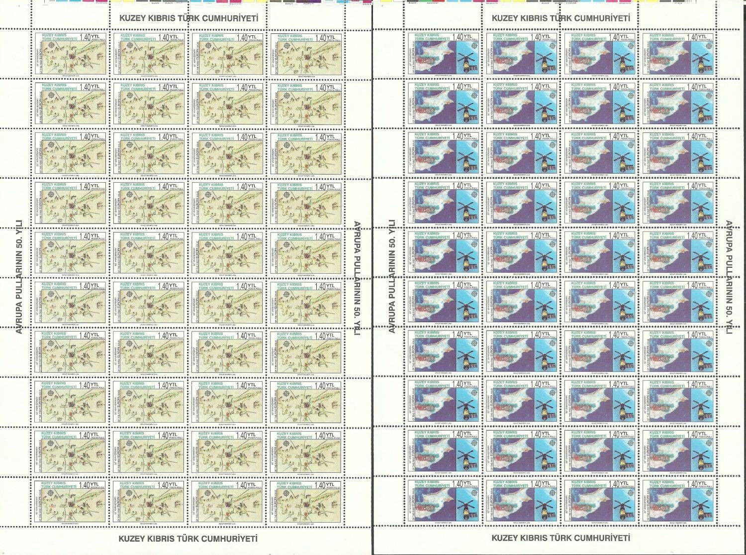 Znaczek Cypr Północny 2006 Mi ark 630-631 Czyste **