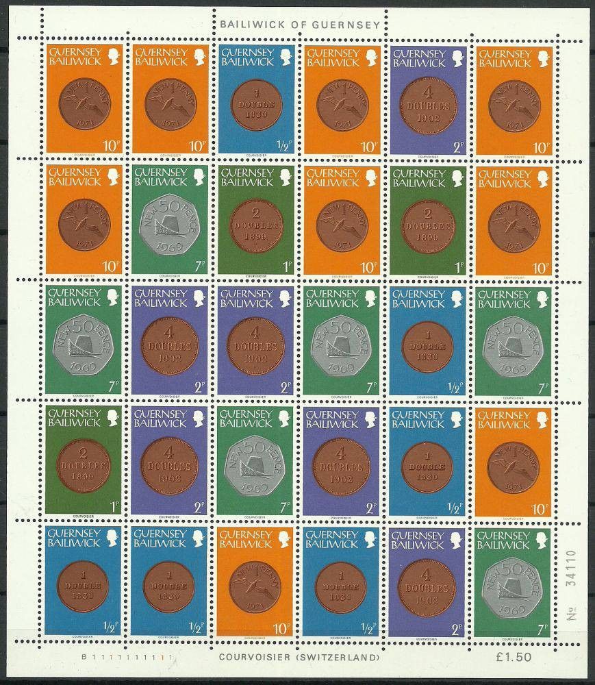 Znaczek Guernsey 1979 Mi ark 173-175+179+182 Czyste **