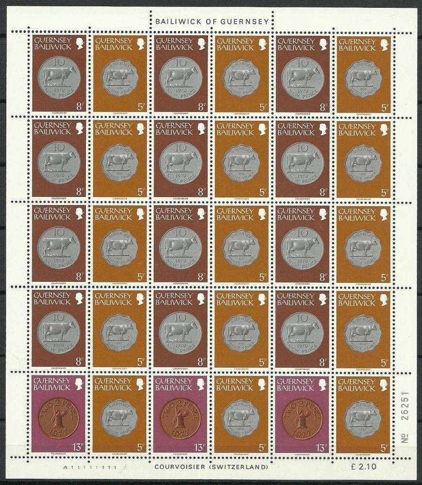 Znaczek Guernsey 1979 Mi ark 177+180+185 Czyste **