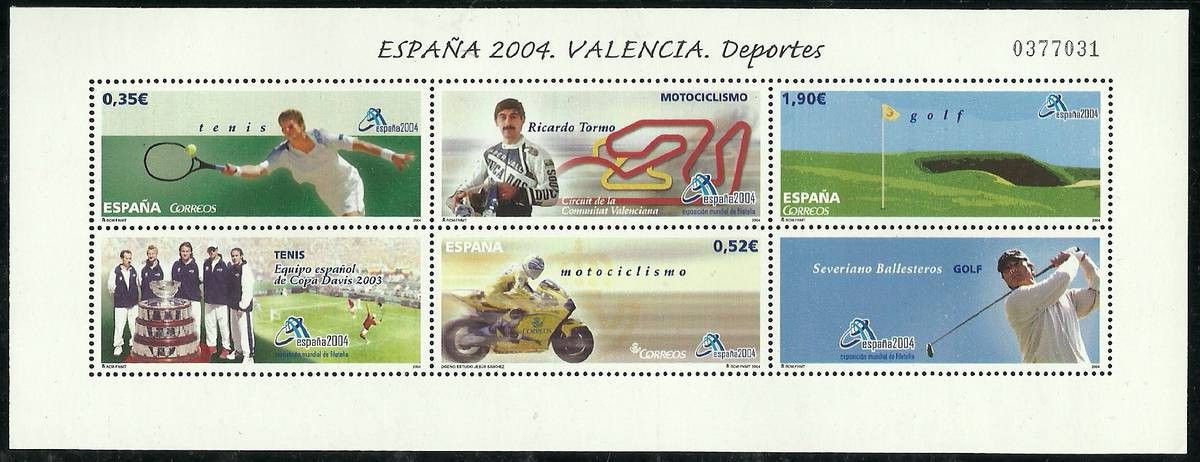 Znaczek Hiszpania 2004 Mi bl 141 Czyste **