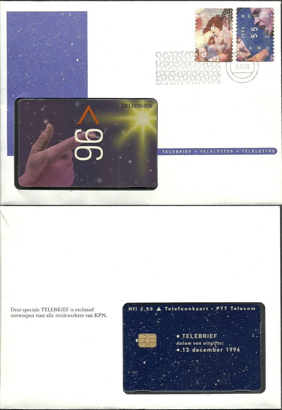 Znaczek Holandia 1996 Mi tel 1600+1602 FDC