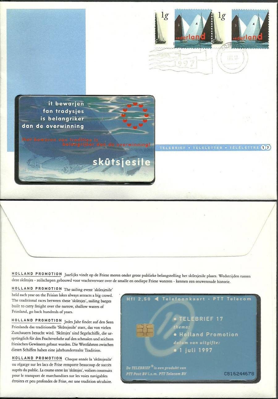 Znaczek Holandia 1997 Mi tel 1624 FDC