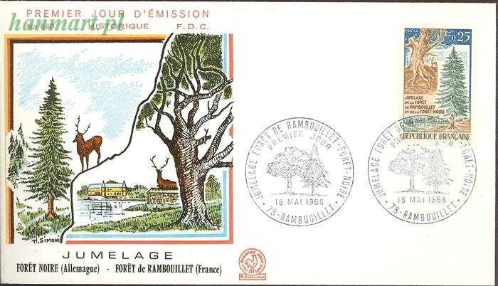 Znaczek Francja 1968 Mi 1626 FDC