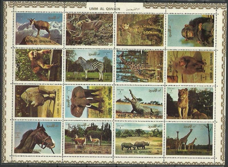 Znaczek Umm Al Qiwain 1972 Mi ark 1002-1007 Czyste **