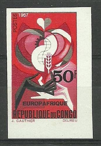 Znaczek Kongo 1967 Mi 133B Czyste **