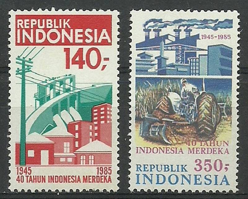 Znaczek Indonezja 1985 Mi 1175-1176 Czyste **