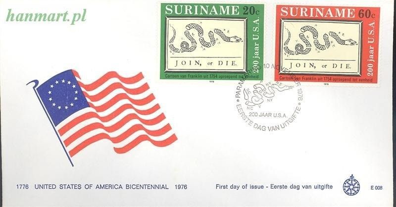 Znaczek Surinam 1976 FDC