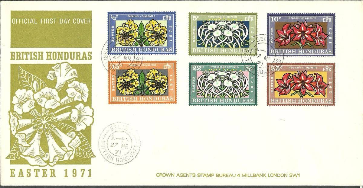 Znaczek Belize 1971 Mi 261-266 FDC
