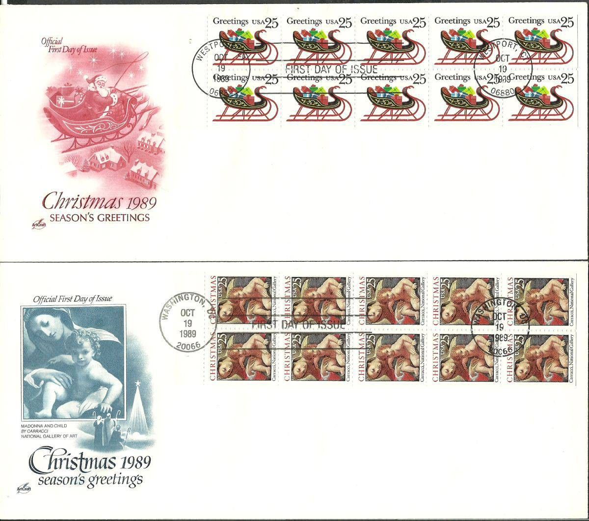 Znaczek USA 1989 Mi h-blatt 2057 FDC