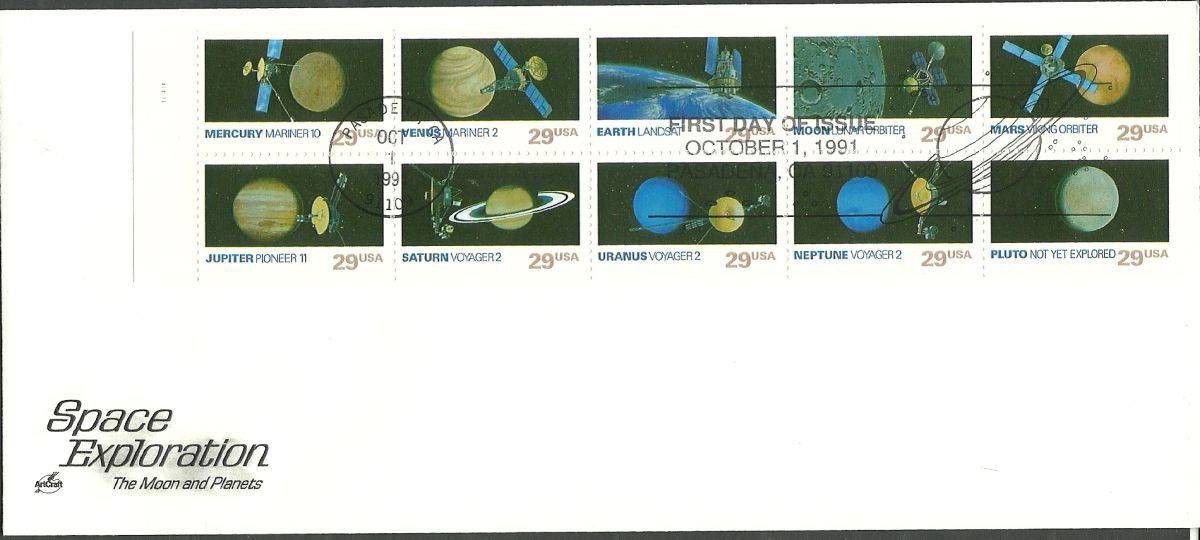 Znaczek USA 1991 Mi h-blatt 2183-2192 FDC