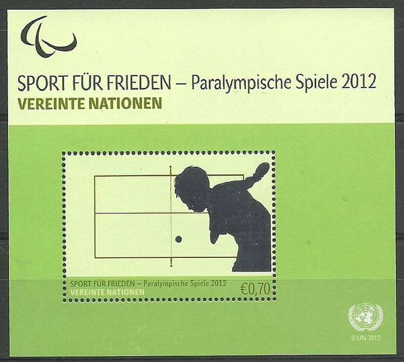 Znaczek Narody Zjednoczone Wiedeń 2012 Mi bl 31 Czyste **