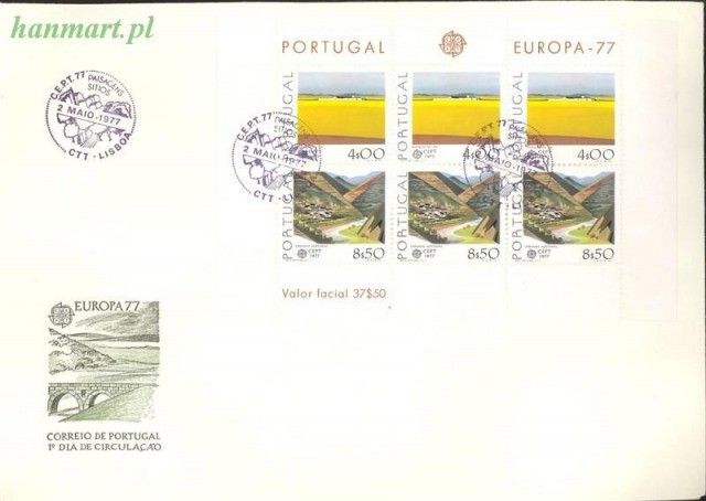 Znaczek Portugalia 1977 Mi bl 20 FDC