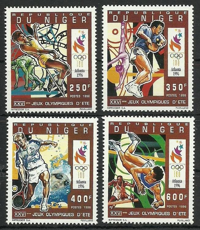 Znaczek Niger 1996 Mi 1227-1230 Czyste **