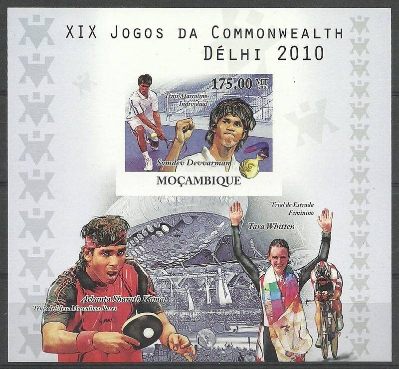 Znaczek Mozambik 2010 Mi bl 375B Czyste **