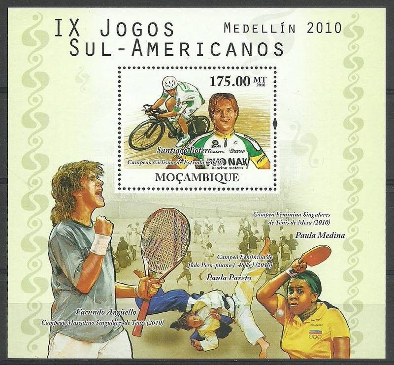 Znaczek Mozambik 2010 Mi bl 387 Czyste **