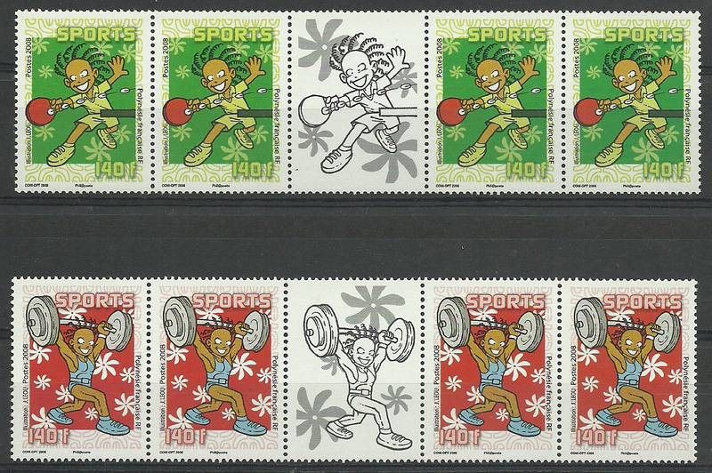 Znaczek Polinezja Francuska 2008 Mi 1040-1041 Czyste **