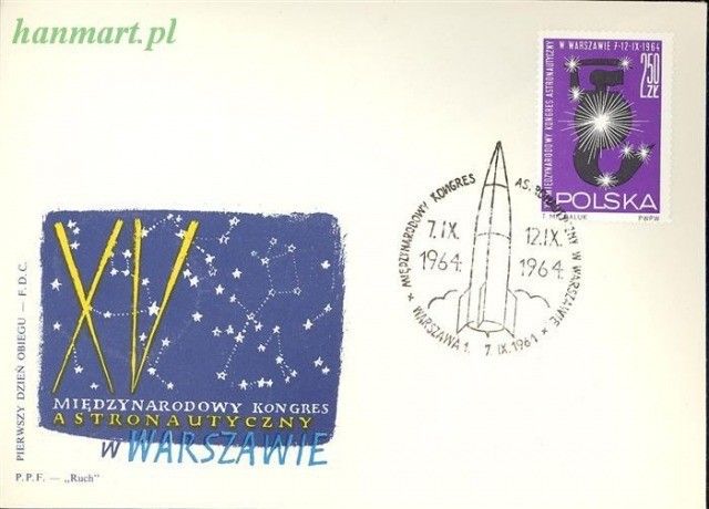Znaczek Polska 1964 Mi 1526 Fi 1378 FDC