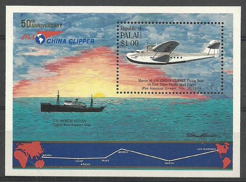 Znaczek Palau 1985 Mi bl 1 Czyste **