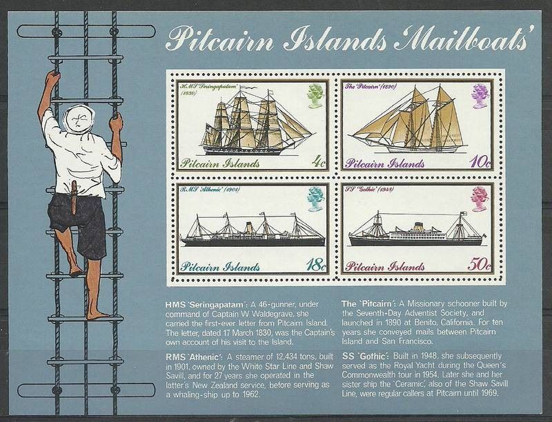 Znaczek Pitcairn 1975 Mi bl 2 Czyste **