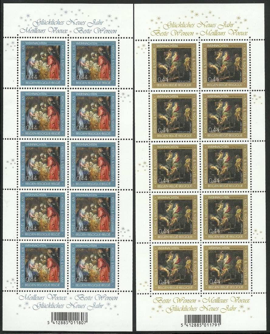 Znaczek Belgia 2004 Mi ark 3381-3382 Czyste **