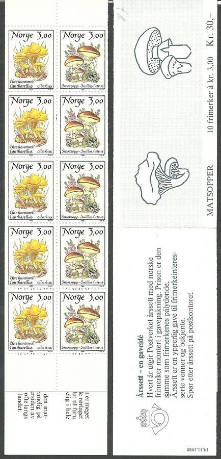 Znaczek Norwegia 1989 Mi mh 13 Czyste **